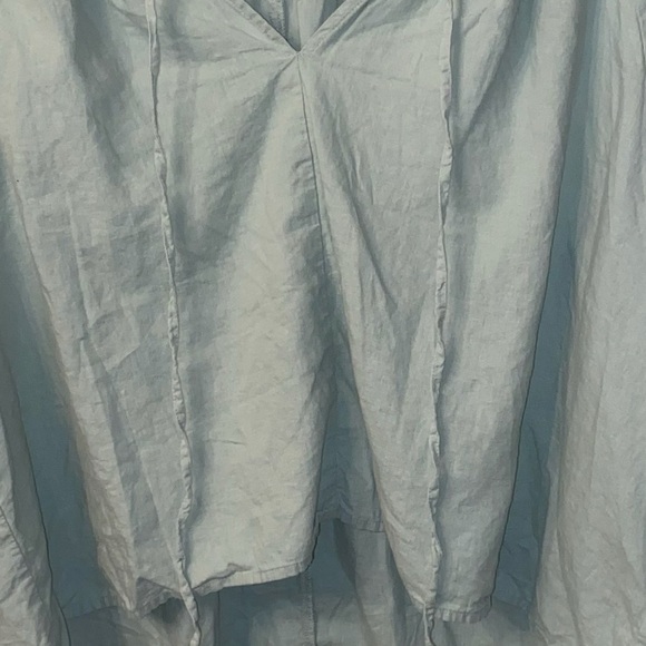 Women's Muted Pastel Sage Green Blouse - Picture 4 of 11